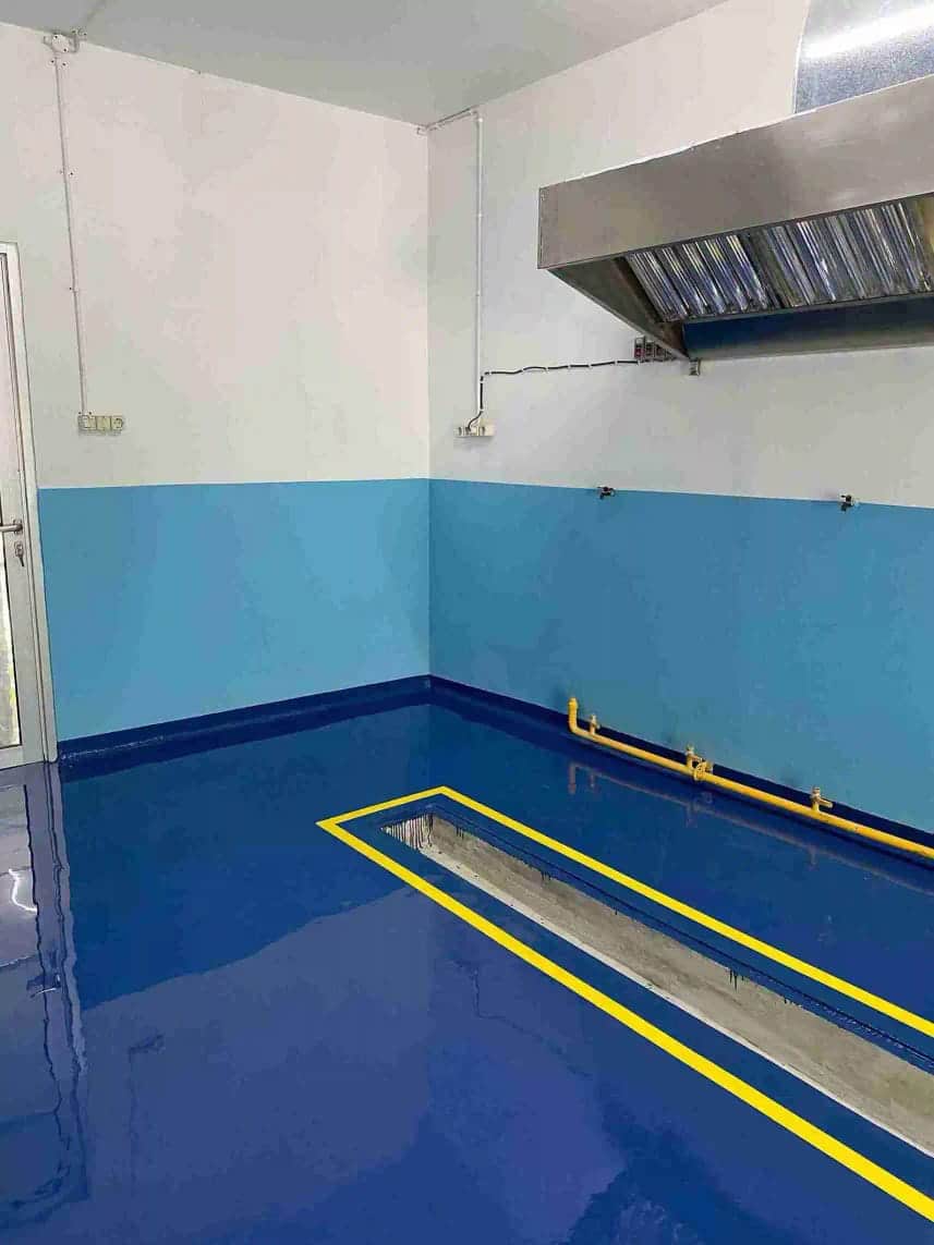 Epoxy Lantai Dapur MBG Cirebon 2026 – Biar Dapur Produksi Lebih Steril & Nggak Licin!